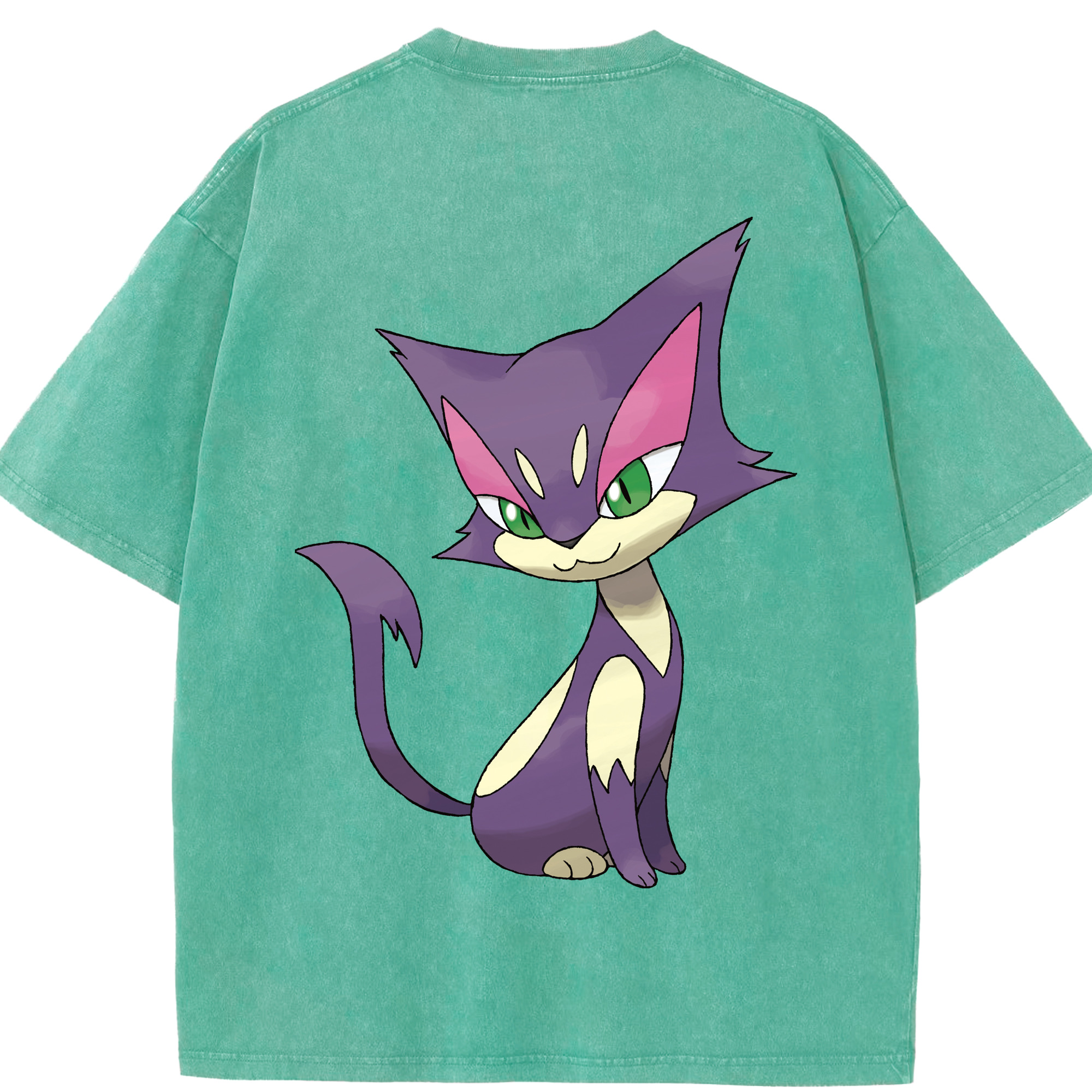 （画像用） ポケットモンスター Pokémon 綿100% ヴィンテージ風 半袖Tシャツ（背面プリント）